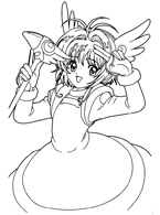 Cardcaptor Sakura Coloring Page